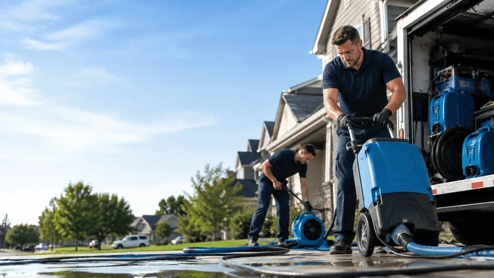 Dehumidification being performed in Grand Blanc, MI